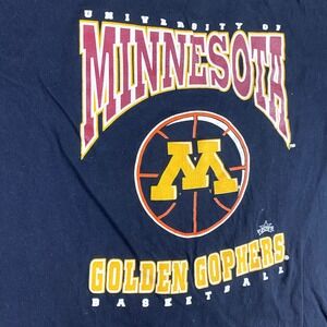 VINTAGE Minnesota Golden Gophers Basketball T Shirt Mens XS Miro Classics 90s